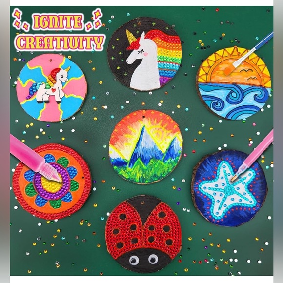 Glow in the Dark Wooden Painting Craft Kit - Picture 4 of 4